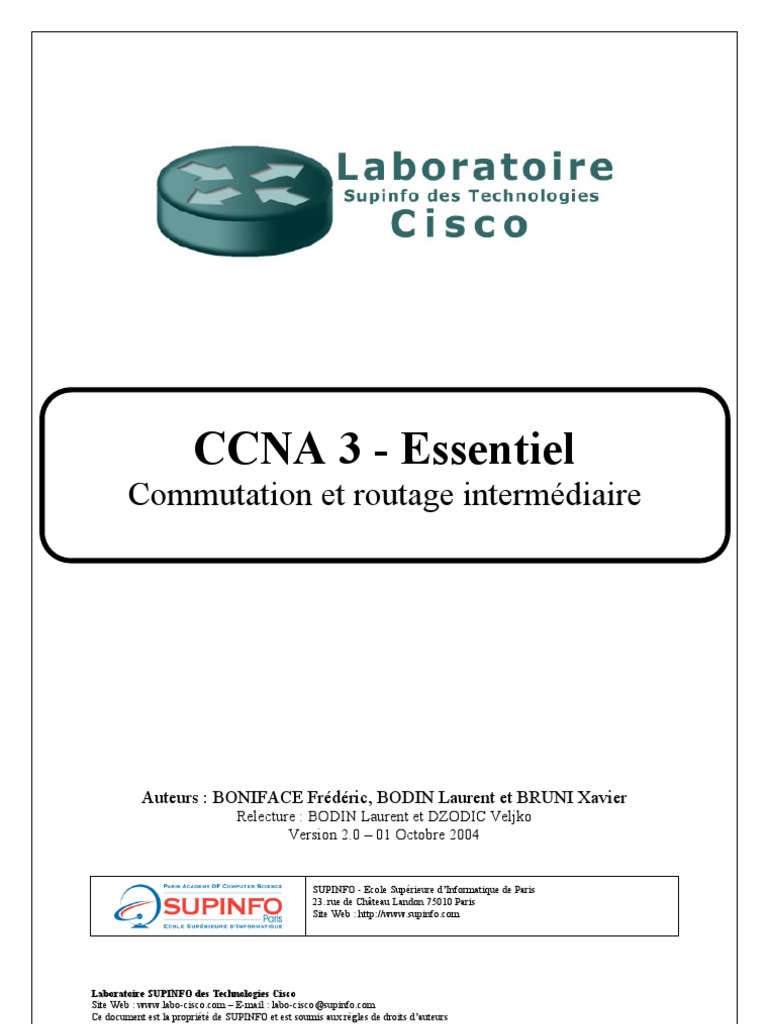 Guide CCNA 3: Routage et Commutation | PDF | Adresse IP | Protocoles réseau