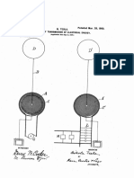 US645576 Tesla Patent System of Transmission of Electrical Power