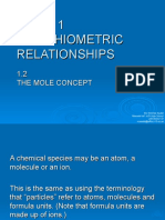 Topic 1 Stoichiometric Relationships