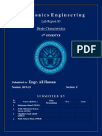 Diode Characteristics Lab Report Summary