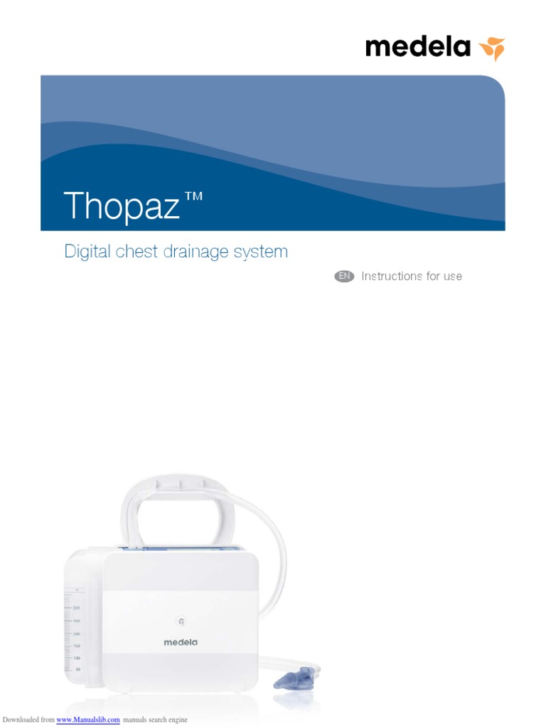 Thopaz Digital Chest Drainage System PDF Computing And Information