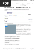 VIO Server Upgrade - Best Practice Questions - Aix