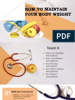 How To Maintain Your Body Weight
