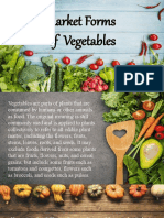 Market Forms of Vegetables