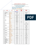 Export Rate and Schedule: For General Cargo