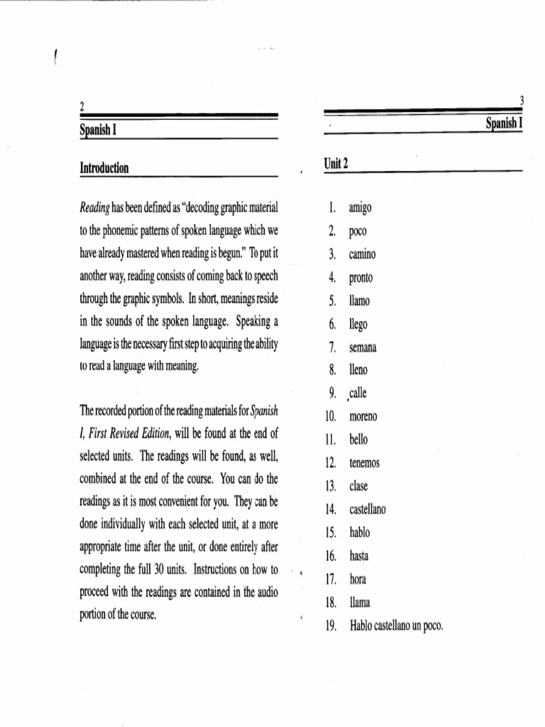 Pimsleur speak and read essential spanish i reading booklet pdf