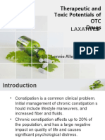Therapeutic and Toxic Potentials of OTC Drugs: Laxatives