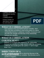 Correlation Analysis; Pearson and Spearman Correlation Coefficients (r < 40