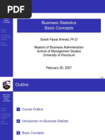 Business Statistics Basic Concepts