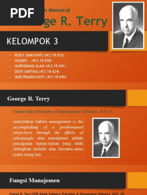 Teori Manajemen Menurut Ahli Pdf