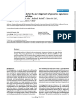 Classification Methods For The Development of Genomic Signatures From High-Dimensional Data