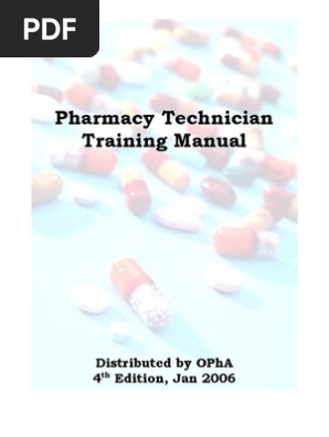 Pharmacy Tech Manual