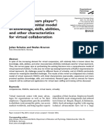 The Virtual Team Player'': A Review and Initial Model of Knowledge, Skills, Abilities, and Other Characteristics For Virtual Collaboration