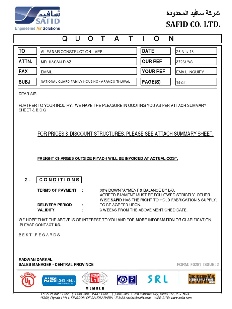 Duct Work-Safid - 37261 | PDF | Duct (Flow) | Mechanical Engineering