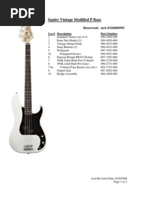 Vintage Modified P Bass