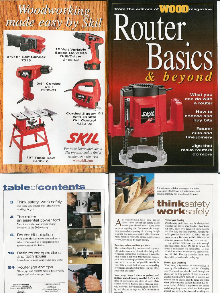 WOOD Router Basics and Beyond | PDF | Technology & Engineering | Home ...
