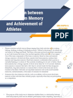 Correlation Between Short-Term Memory and Achievement of Athletes