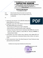 Pengumuman Pelaksanaan Ujian Semster Vii Kelas Non Reg