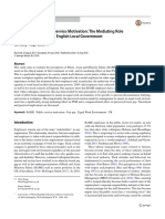 BAME Staff and Public Service Motivation: The Mediating Role of Perceived Fairness in English Local Government