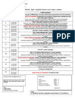 Class Schedule. English I Nocturno. 2021-1