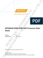 MT6261M GSM GPRS SOC Processor Data Sheet v1.0