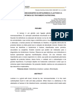 Fatores Desencadeantes Da Intolerancia A Lactose e A Importancia Do Tratamento Nutricional