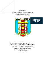 Proposal Pengaspalan Jalan Kampung Mulya Jaya 2016