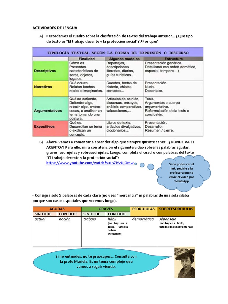 ACTIVIDADES DE LENGUA 2°trabajo | PDF | Artes del Lenguaje y Comunicación