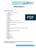 Terms Module 4: A. List of Terms To Learn