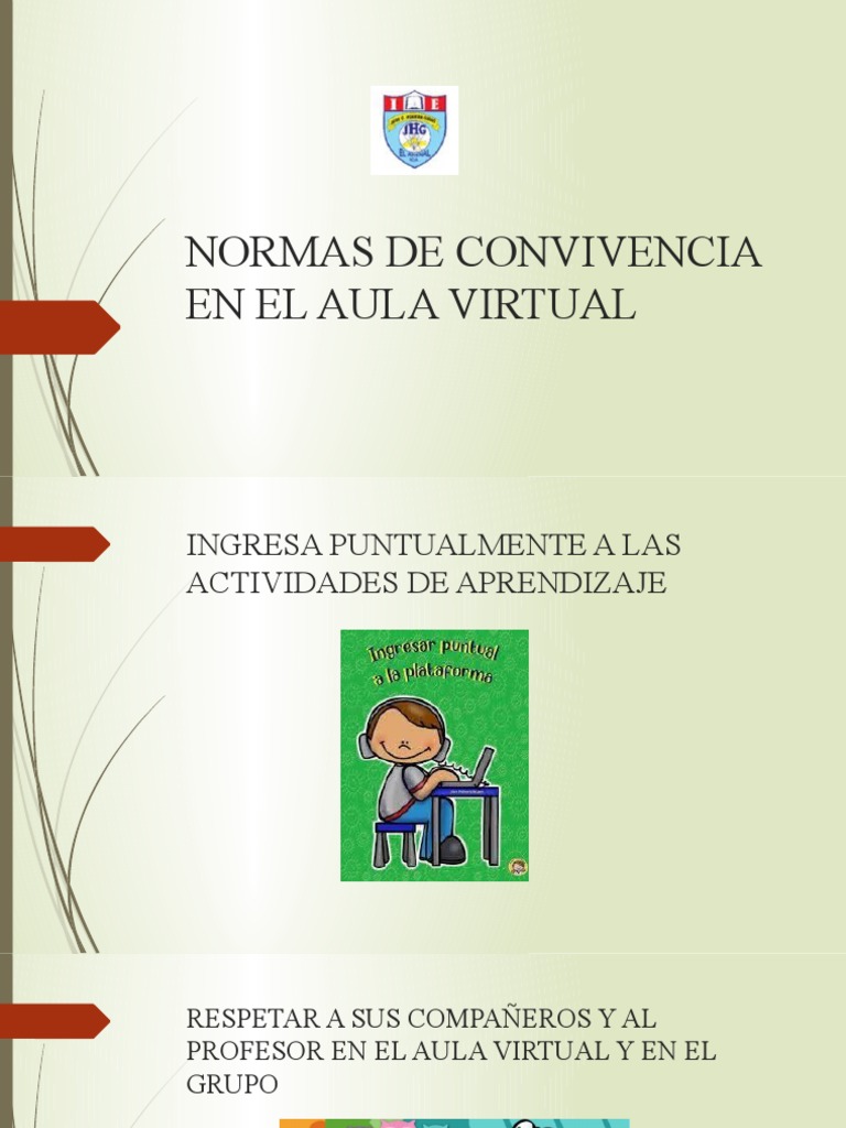 Normas de Convivencia en El Aula Virtual | PDF