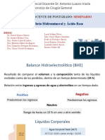 Balance Hidroelectrolítico y Deshidratación Hipertónica