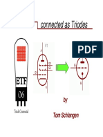 Suppressor Grid Connection Options Power Tube Pentode