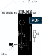 Theory and Operation of the Ultra-Linear Circuit