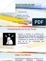 "La Ley Penal": Expositor: Mayor PNP Julio César Franco Lazarte Abogado CAL-63541 RPC 982526766