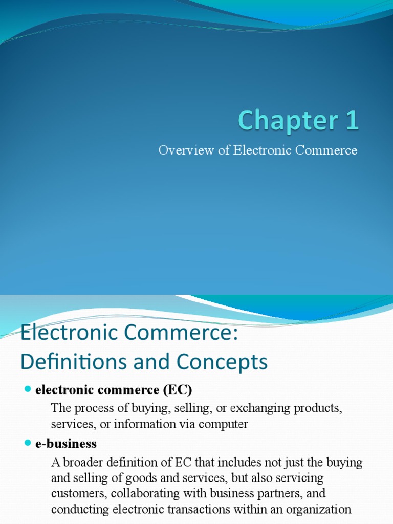 Chapter 1 PDF E Commerce Information Age