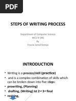 5 Steps of the Writing Process | PDF | Written Communication | Semiotics