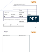 Assignment 1 Front Sheet