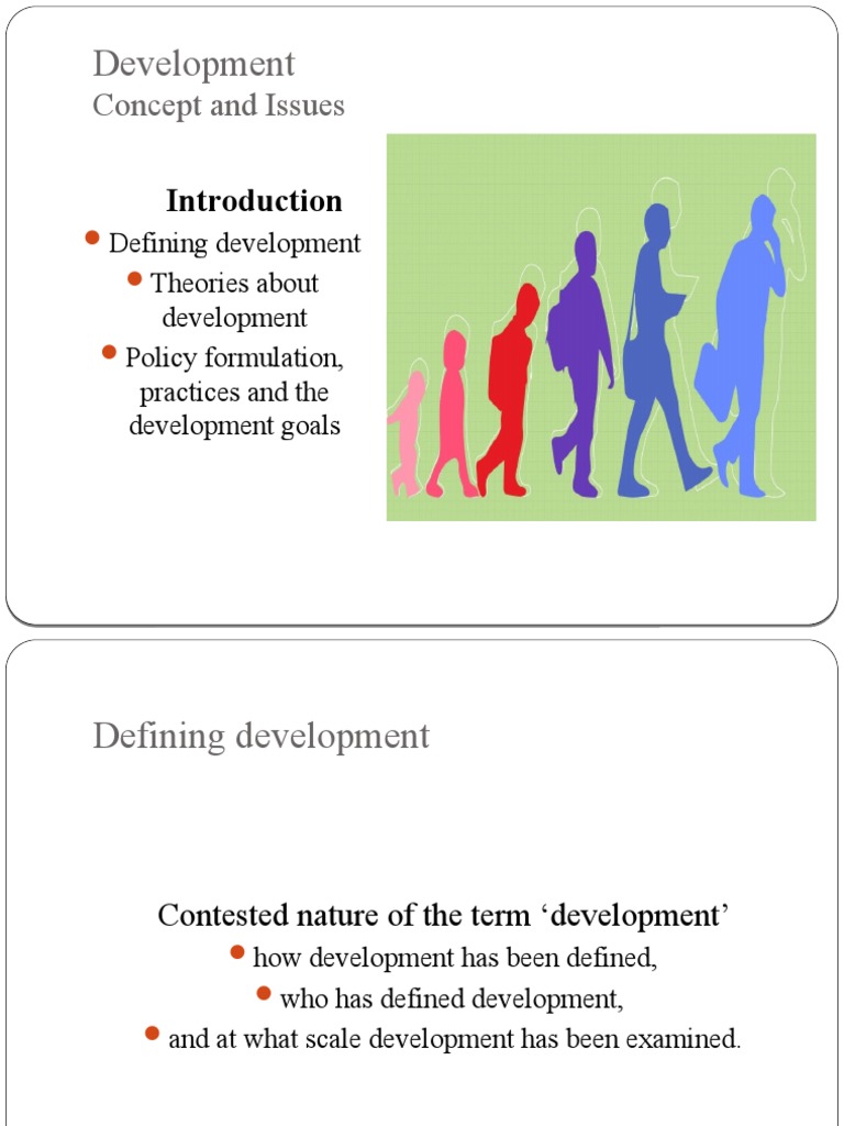 essay on the definition of development