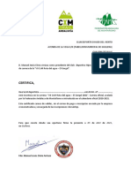 Certificado de Inscripción