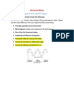 Numerical Relays: Please Submit The Report in DOC and PTT Format