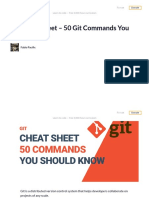 Git Cheat Sheet - 50 Git Commands You Should Know