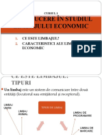 Introducere În Studiul Limbajului Economic