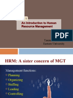 An Introduction To Human Resource Management