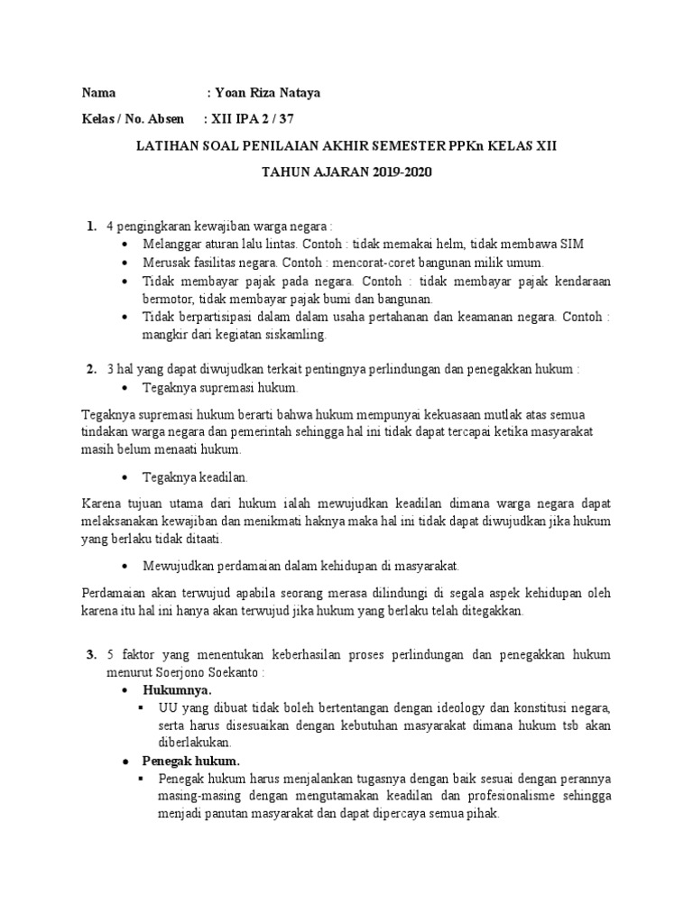 Kewajiban warga negara tidak dapat dilaksanakan secara mutlak karena dibatasi oleh