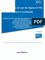 Fundamentals of Lean Six Sigma (C11FS) Lecture 6 (Continued)