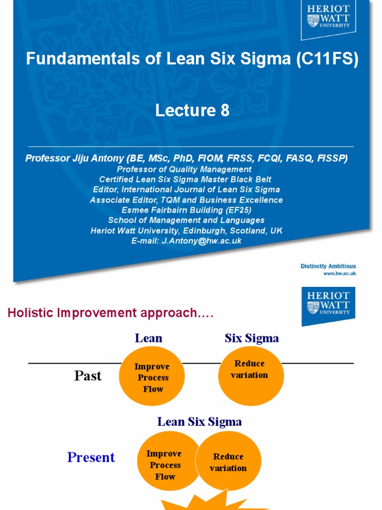 Introduction To Lean Six Sigma and Six Sigma Metrics | PDF | Six Sigma ...