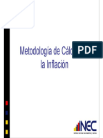 IPC Metodologia de Calculo de La Inflacion