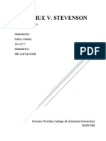 Donoghue V. Stevenson: Case Study Analysis