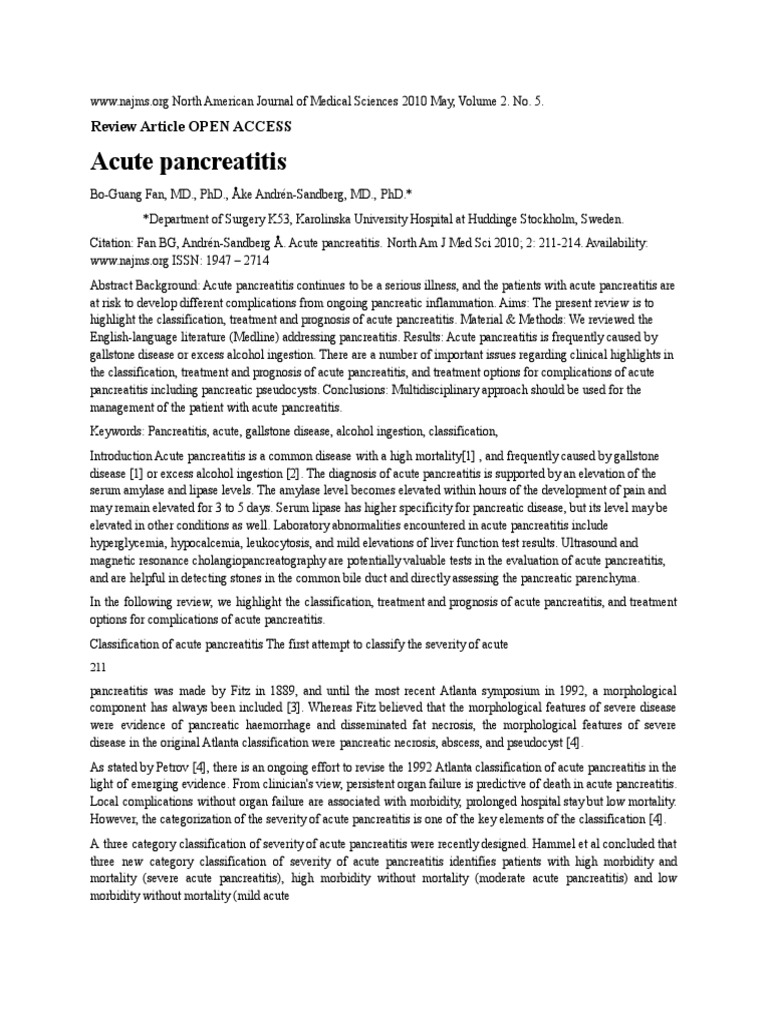 Erin PDF | PDF | Pancreas | Inflammation