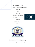 Computer Programming Lab #04